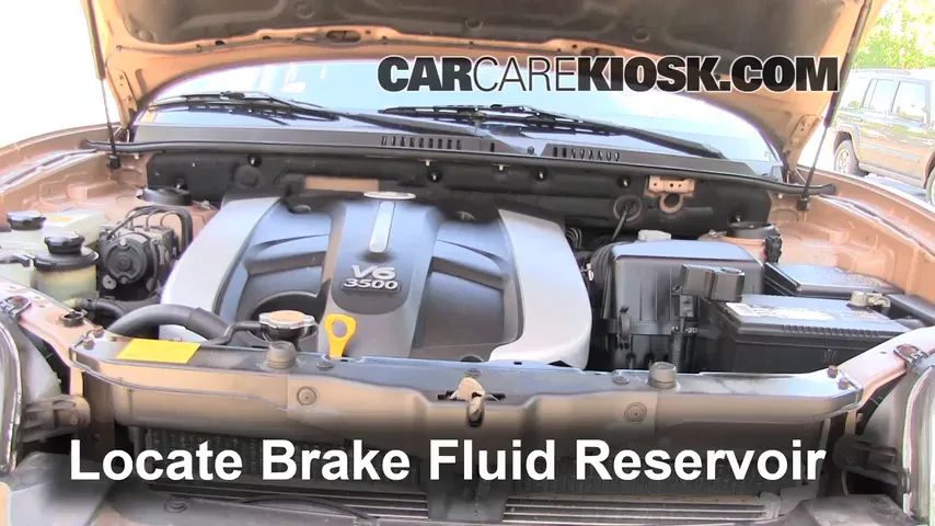 2003 Hyundai Santa Fe GLS 3.5L V6 Brake Fluid Check Fluid Level